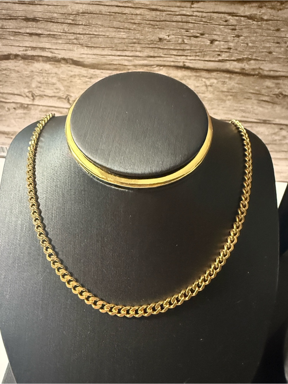 Gold Plated On Stainless Steel Chain Necklace - Classic Mens Jewelry